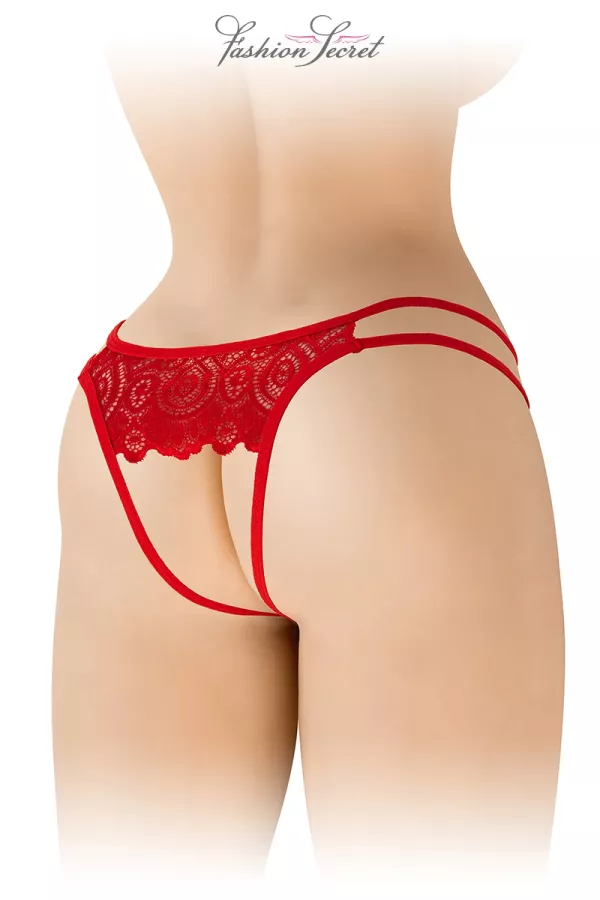 Red panties open Annette