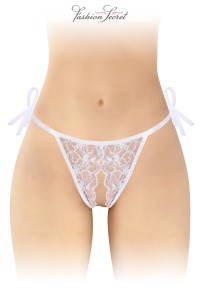 String blanc ouvert à nouer Stella - Fashion Secret