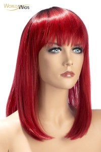 Red Elvira wig