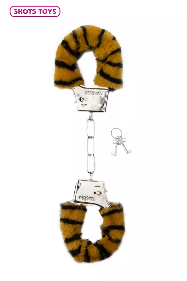 Shots fur handcuffs - tiger