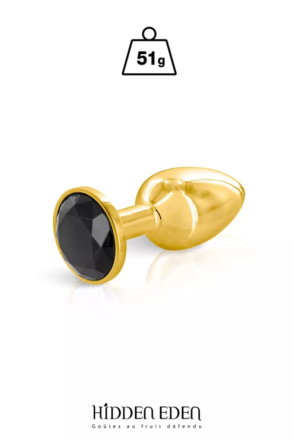 Aluminum gold and black jewelry plug S