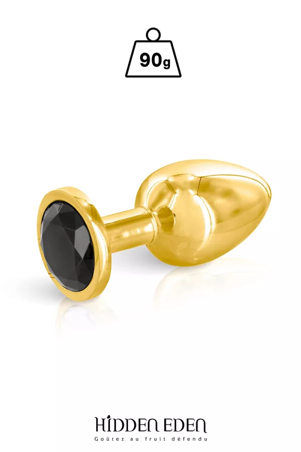 Gold and black jewelry plug M