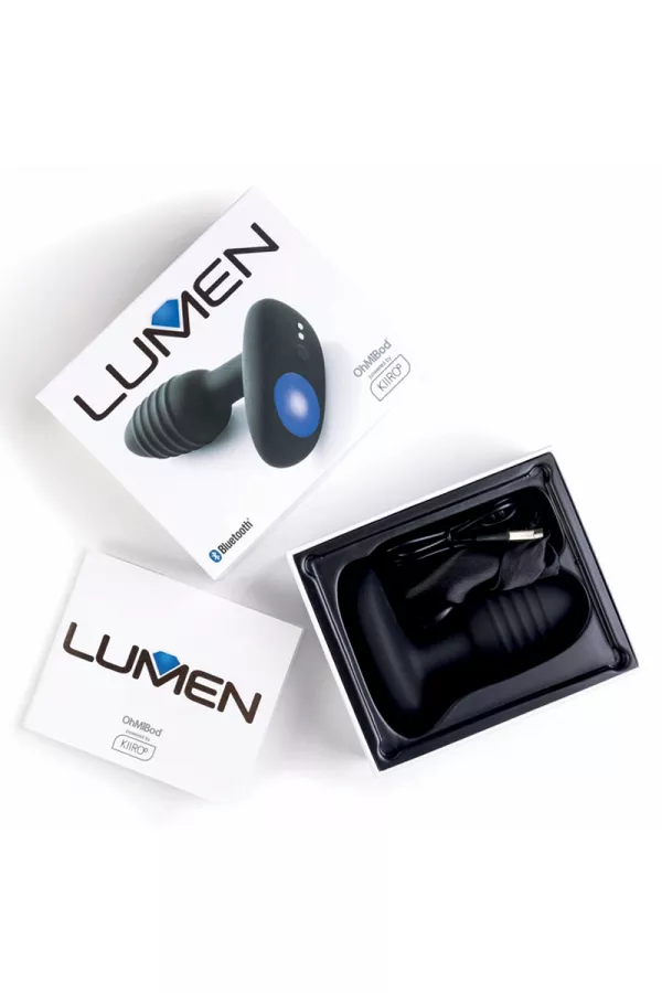 Vibrating anal plug connected Lumen