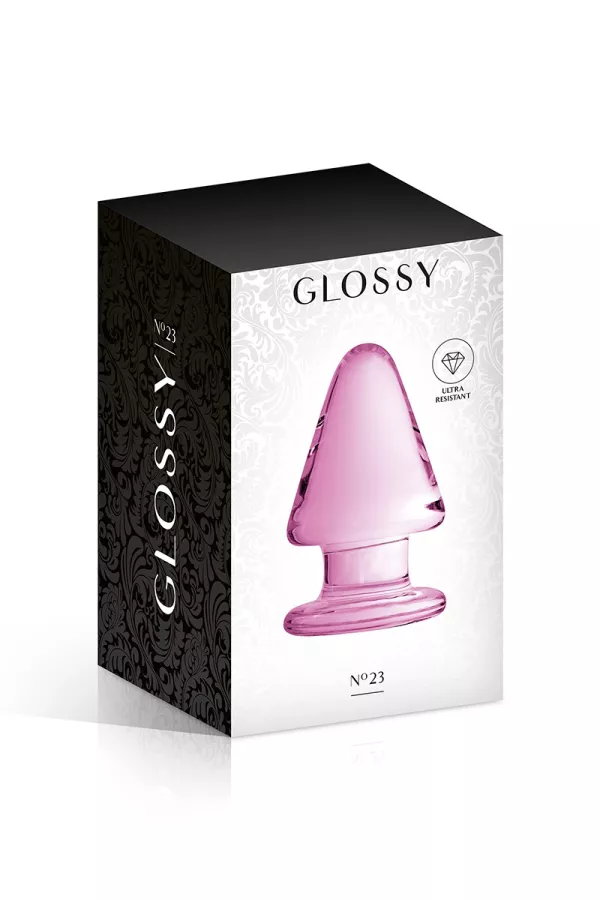 Plug Anal Glas Glossy Toys n° 23 Pink