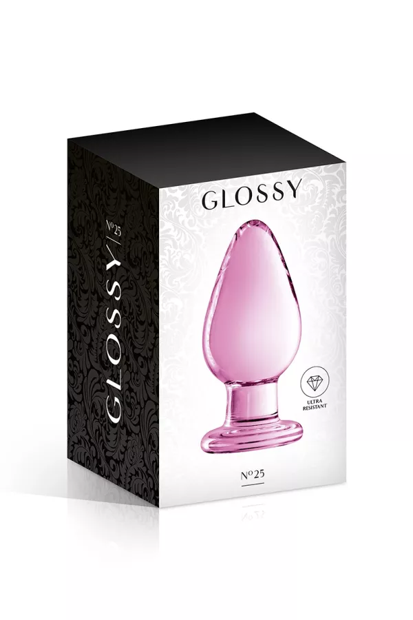 Plug anal glass Glossy Toys no. 25 Pink