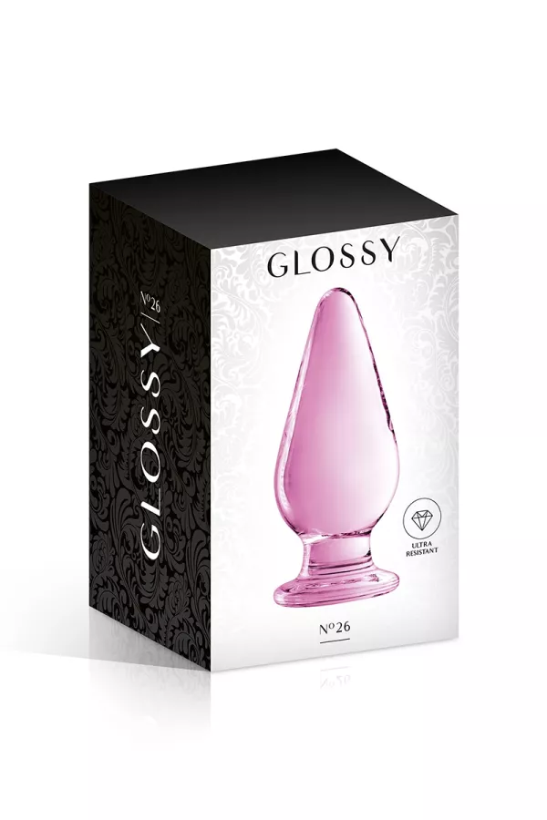 Plug anal glass Glossy Toys no. 26 Pink