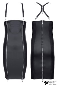 Zip dress with removable straps