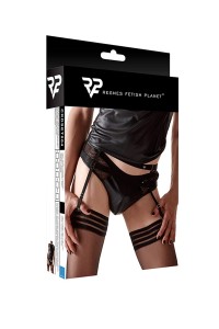 Garter belts and black briefs