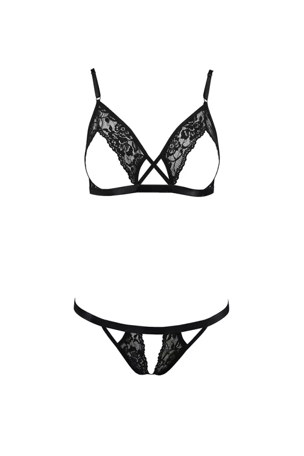 Ensemble sexy ouvert Diabolina - Passion