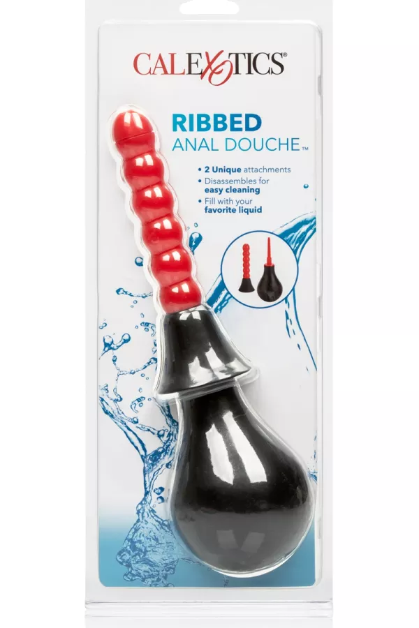 Poire anale Ribbed Anal Douche - Calexotics