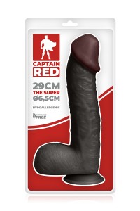 Dildo XXL The Super Nero 29 x 6,5 cm