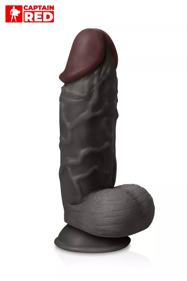 Dildo XXL The Strong Nero 26 x 6,5 cm