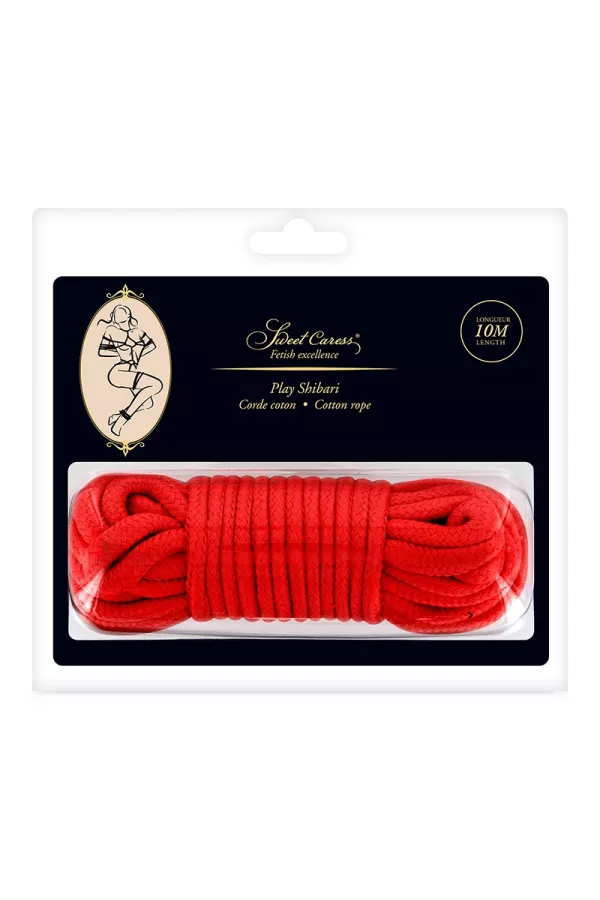 Corda bondage rosso 10m