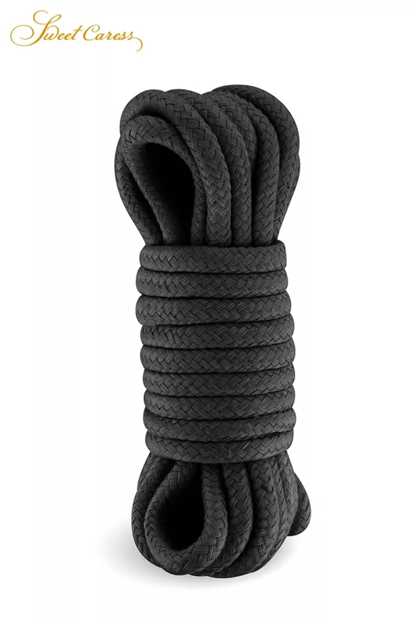 Black bondage rope 5m