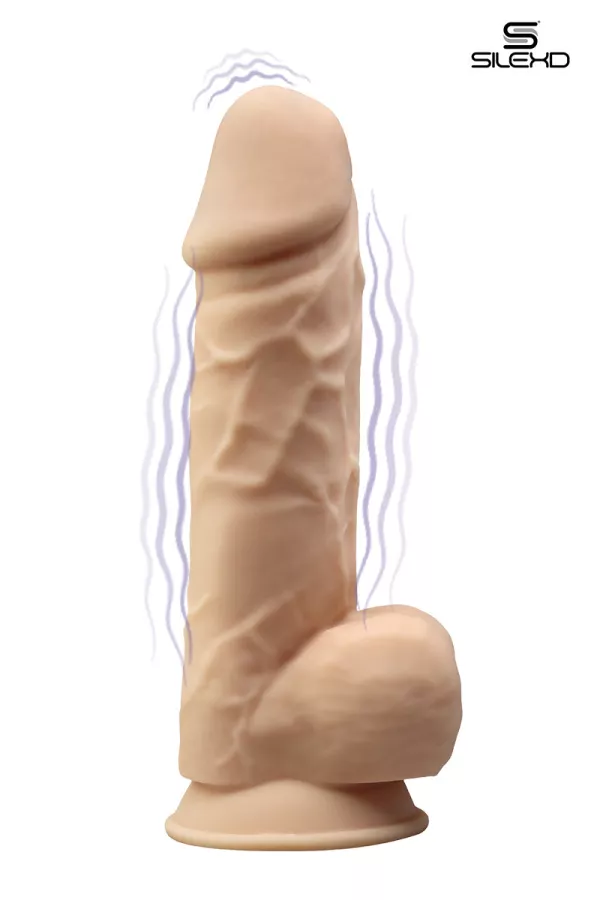 Double density vibrator flesh 21,5 cm