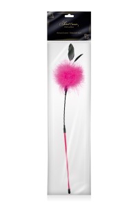 Feather with pink caresses