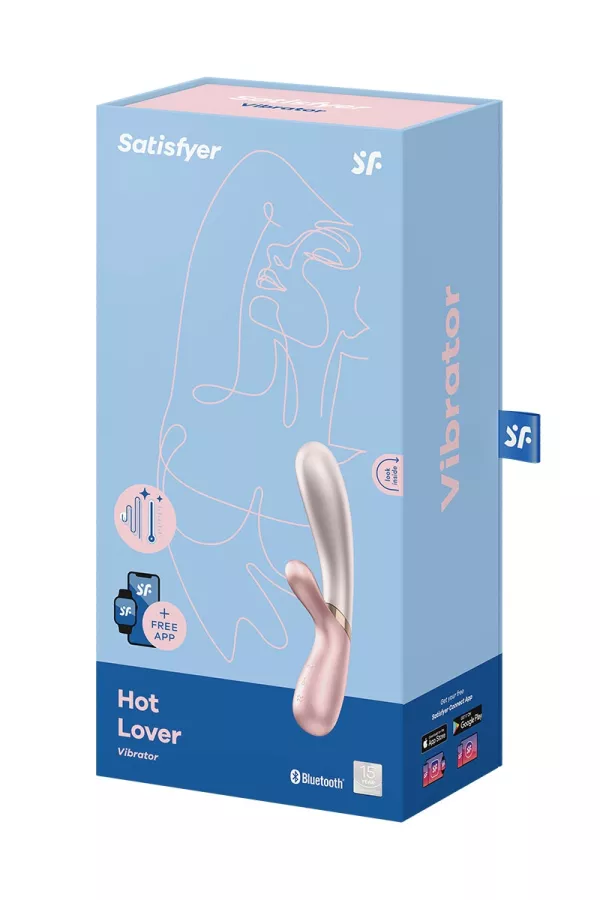 Rabbit chauffant Hot Lover rose - Satisfyer