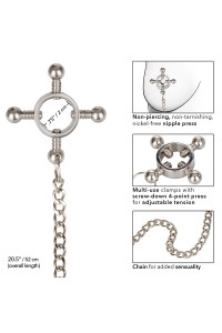 4-point nipple clamps & chain