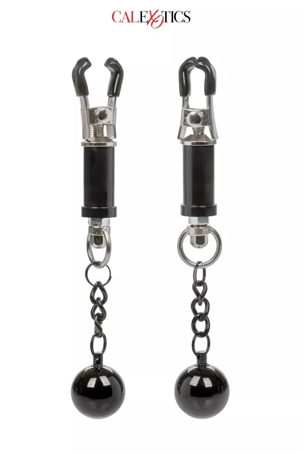 Nipple clamps with weights