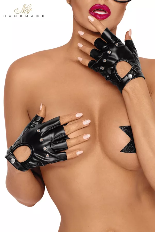 Gants mitaines en wetlook F264