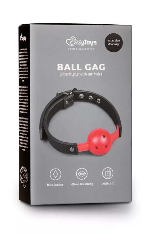 Gagged Ball avec balle rouge - EasyToys Fetish Collection