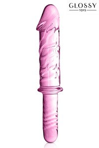 Dildo glass Glossy Toys  no. 12 Pink