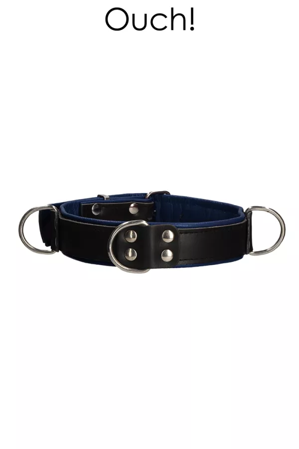 Collana di Bondage blu e nero