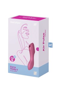 Stimulateur Curvy Trinity 3 rouge - Satisfyer