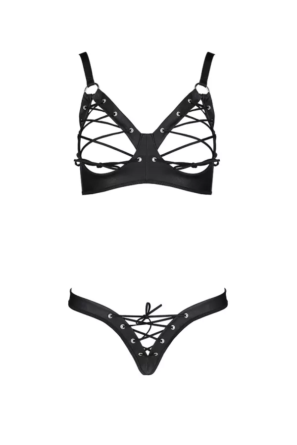 Lace-up topless bikini Céline