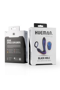 Plug vibrant et cockring Black Hole - Hueman