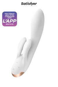 Coniglio vibrator Double Flex Bianco