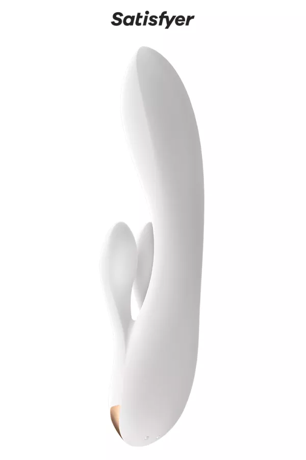 Coniglio vibrator Double Flex Bianco