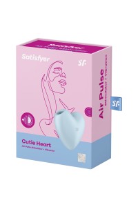 Double stimulateur Cutie Heart bleu - Satisfyer