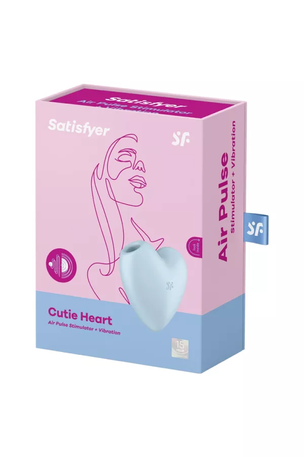 Doppel-Stimulator Cutie Heart blau