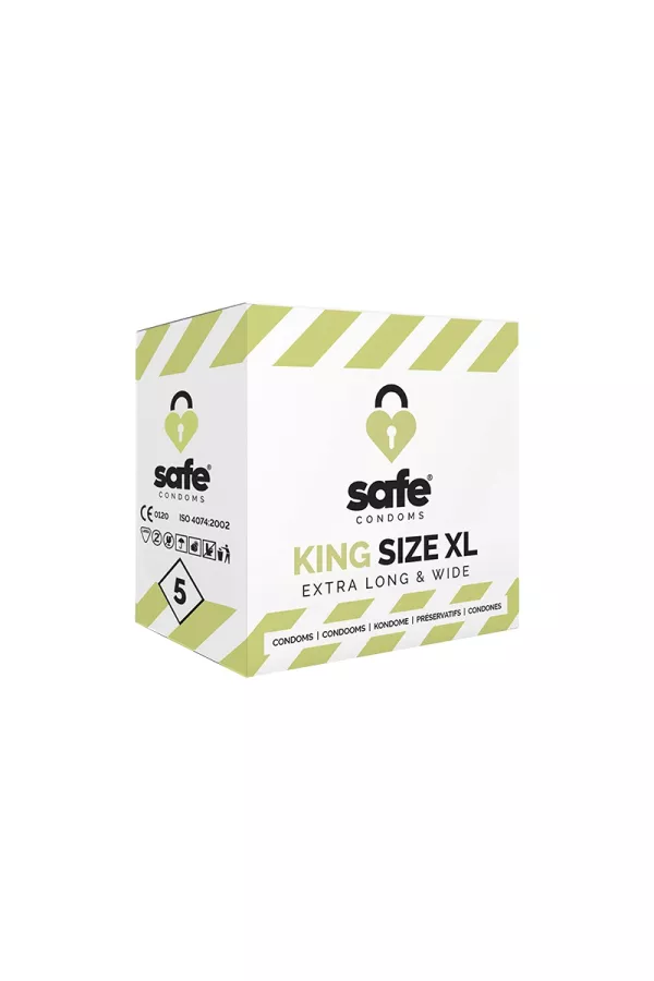 5 kondome Safe King Size XL