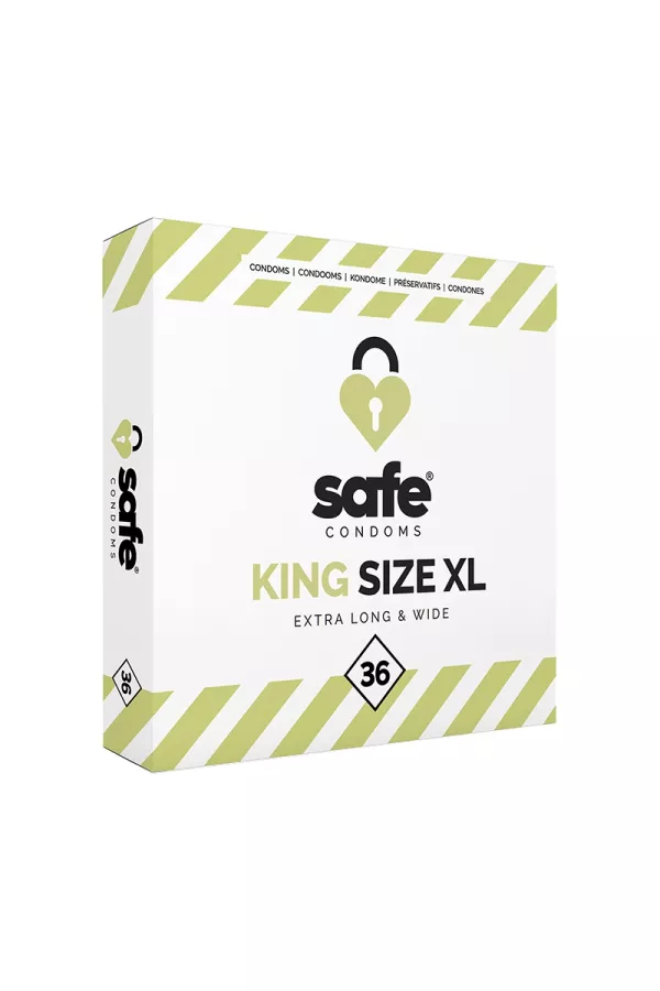 36 préservatifs Safe King Size XL