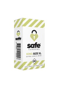 10 préservatifs Safe King Size XL