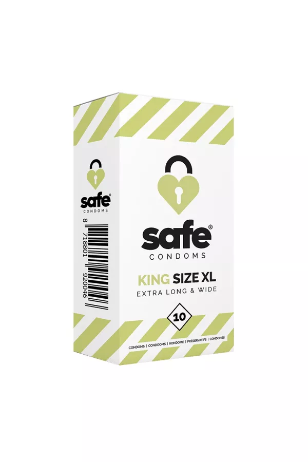 10 préservatifs Safe King Size XL