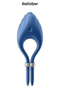 Anneau vibrant Duelist bleu - Satisfyer