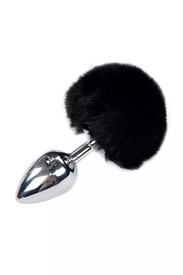 Fluffy L metal plug black