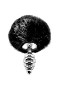 Plug métal Fluffy Twist S noir - Alive