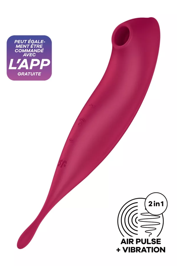 Stimulator Satisfyer Twiring Pro+ Rot vernetzt