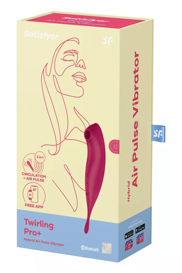 Stimulator Satisfyer Twiring Pro+ Rot vernetzt