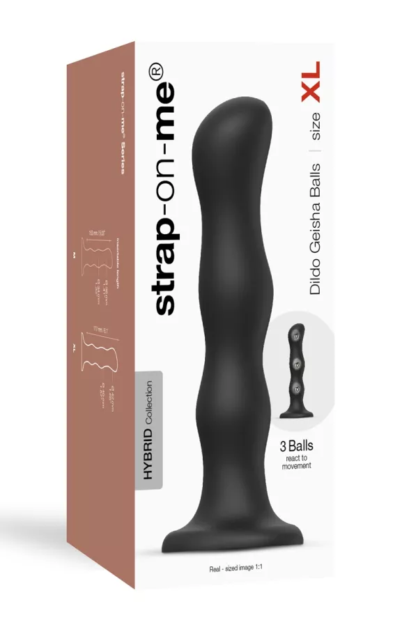 Geisha Dildo XL Noir - Strap-On-Me