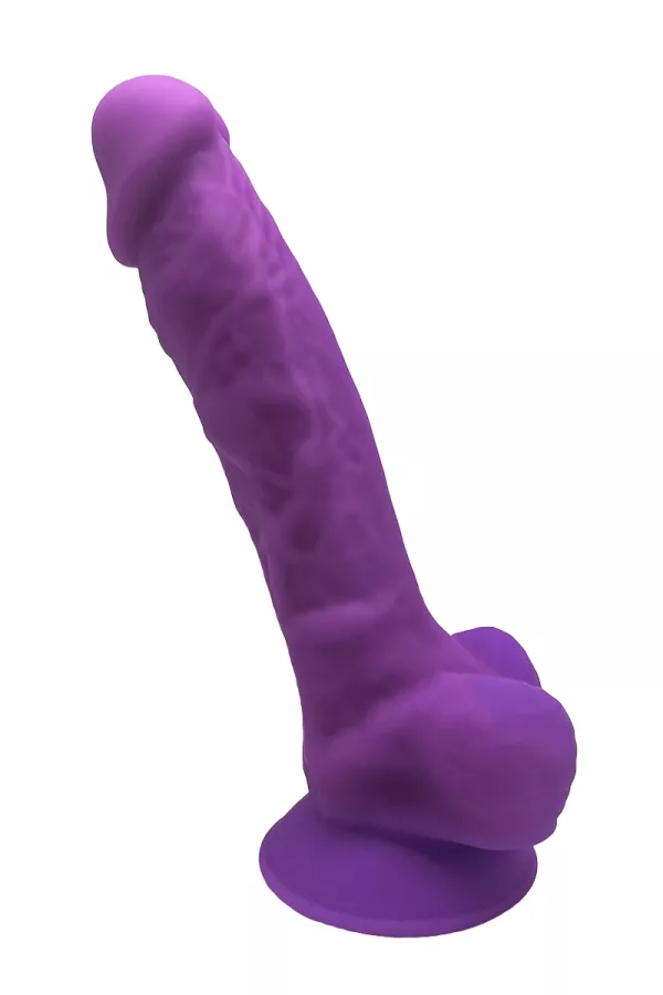 Lila Dildo mit doppelter Dichte 17,5 cm