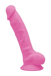 Dildo fosforescente a doppia densità 17,6cm