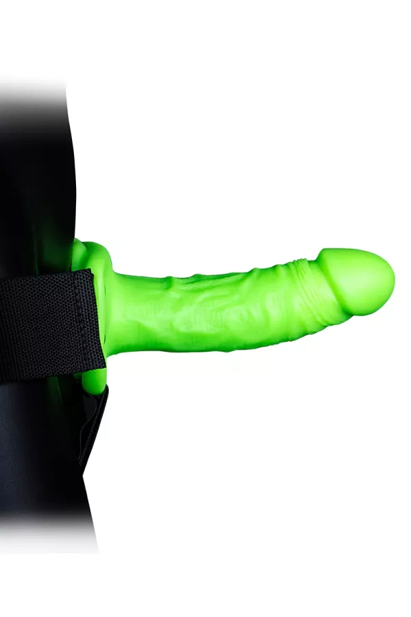 Belt dildo hollow phosphorescent 18cm