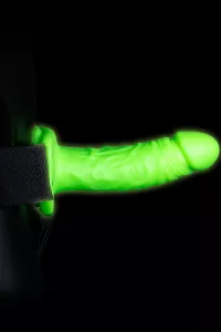 Belt dildo hollow phosphorescent 18cm