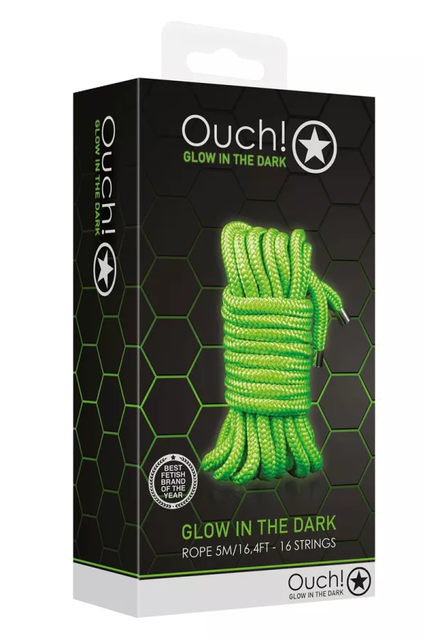 5m phosphorescent bondage rope