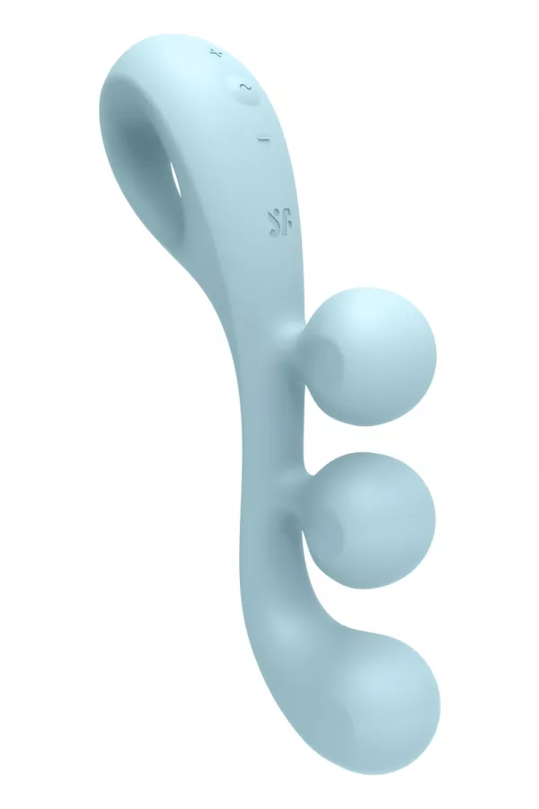 Multi-vibromasseur Tri Ball 2 bleu - Satisfyer